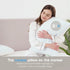 King Size Cooling Pillow with Shredded Memory Foam & Gel Infusion – Adjustable Loft, Breathable Dual-Sided Cover, 20" x 36" (Blue)