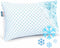 Standard Size Cooling Pillow with Shredded Memory Foam & Gel Infusion – Adjustable Loft, Breathable Dual-Sided Cover, 20" x 26" (Blue) | Other Sizes Available in Store