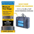 Compact Foldable Travel Duffel Bag – Lightweight Carry-On for Weekend Trips, Overnight & Gym Use (Blue) | Other Colors Available In-Store