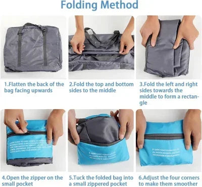 Compact Foldable Travel Duffel Bag – Lightweight Carry-On for Weekend Trips, Overnight & Gym Use (Green) | Other Colors Available In-Store