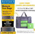 4-Pack Foldable Travel Duffel Bag Set – Compact Carry-On Luggage in Pink, Blue, Green & Orange | Perfect for Family Trips, Gifts & Organized Travel