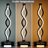 Twisted Spiral LED Table Lamp – Modern Touch-Control Desk Light for Bedroom, Living Room & Café Decor (Black)
