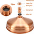 8-Inch Rainfall Shower Head, High-Pressure Antique Copper Showerhead with 360° Adjustable Ball Joint for Bathroom, Hotel, Gym (Antique Red)