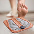 Smart Foot Massage Mat with 6 Modes & 15 Intensity Levels – Rechargeable Pulse Therapy Pad for Relaxation at Home, Office, or Travel (Orange)