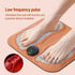 Smart Foot Massage Mat with 6 Modes & 15 Intensity Levels – Rechargeable Pulse Therapy Pad for Relaxation at Home, Office, or Travel (Orange)