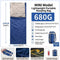 Ultralight 1.5lbs Sleeping Bag 50-70°F for Warm Weather
Waterproof nylon shell, breathable polyester fill, 2-way zipper for double bag use, machine washable, for teens & adults(Blue)
