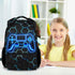 Gaming Backpack for Boys - 17 Inch Gamer Backpacks for Kids Toddler, Lightweight Durable Bookbag for Middle School High School, B (black)