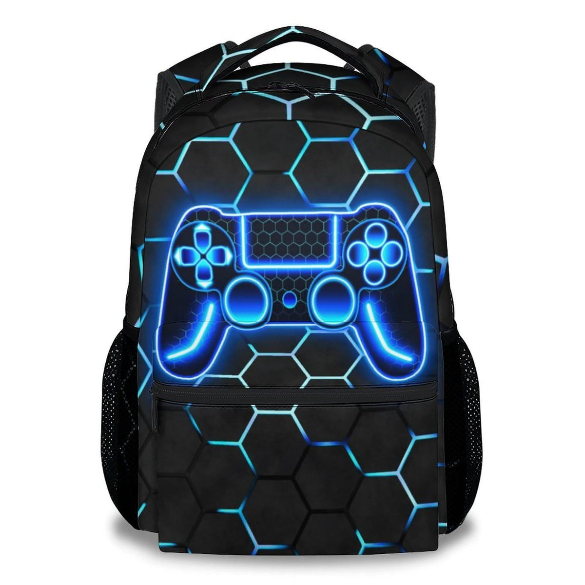 Gaming Backpack for Boys - 17 Inch Gamer Backpacks for Kids Toddler, Lightweight Durable Bookbag for Middle School High School, B (black)