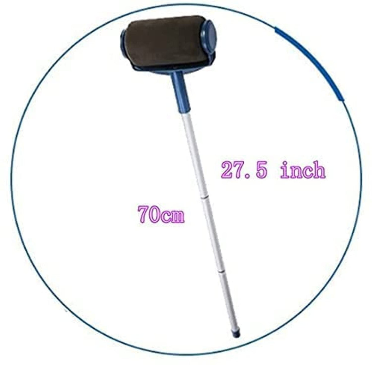 7Pcs/Set Paint Roller Kit with Sticks Paint Roller Pro Transform Your Room in Just Minutes Quickly Decorate Runner Tool Painting Brush Set(blue)