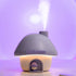 Portable Mushroom Humidifier with 7 Color Sunset Light, USB Rechargeable Mini Air Moisturizer for Desk, Bedroom, Travel, Baby Room – Silent & Cute Design Use(Purple)
