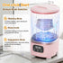 Portable Mini Washing Machine with Spin Dry & UV Sterilization – 3L Capacity, Wash, Rinse, Dehydrate, and Disinfect in One, Ideal for Underwear, Socks, Baby Clothes (Pink)