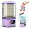 Portable Mini Washing Machine with Spin Dry & UV Sterilization – 3L Capacity, Wash, Rinse, Dehydrate, and Disinfect in One, Ideal for Underwear, Socks, Baby Clothes (Purple)