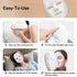 7-Color Facial Light Mask for Home Skincare – Rechargeable LED Beauty Device with 270 LEDs, One-Touch Control & Auto-Timer (White with Rose Gold Trim)   | Other Colors Available in Store