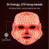7-Color Facial Light Mask for Home Skincare – Rechargeable LED Beauty Device with 270 LEDs, One-Touch Control & Auto-Timer (Black with Rose Gold Trim)   | Other Colors Available in Store