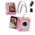 Sized Double Lens Camera with 32GB Memory Card, Green
Double Lens Miniature Thumb Camera with Reversible Display and 21 for Selfie Action Photography(Pink)