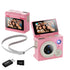 Sized Double Lens Camera with 32GB Memory Card, Green
Double Lens Miniature Thumb Camera with Reversible Display and 21 for Selfie Action Photography(Green)