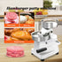 Hamburger Patty Maker & Burger Press – Kitchen Meat Molding Machine for Perfect Patties, Available in 100mm / 130mm / 150mm Sizes, 130mm (silver)