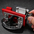 Portable Chain Clamp Construction Filing Tool With Adjustable Holding Mechanism And Angle Guide For Workshop Garage Job Site Sharpening(red)