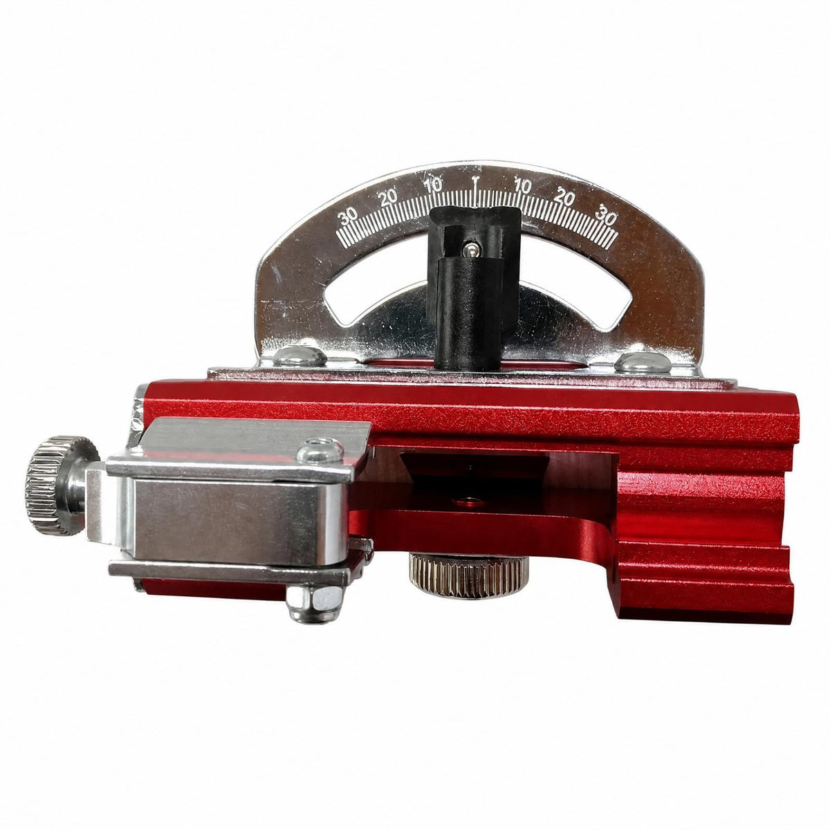 Portable Chain Clamp Construction Filing Tool With Adjustable Holding Mechanism And Angle Guide For Workshop Garage Job Site Sharpening(red)