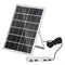 6W 5V Solar Panel USB Charger – 4 USB Ports for Fans & Electronic Devices, Solar Battery Charger with Aluminum Frame, Portable Outdoor Power Solution(silver)