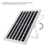 6W 5V Solar Panel USB Charger – 4 USB Ports for Fans & Electronic Devices, Solar Battery Charger with Aluminum Frame, Portable Outdoor Power Solution(silver)