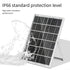 6W 5V Solar Panel USB Charger – 4 USB Ports for Fans & Electronic Devices, Solar Battery Charger with Aluminum Frame, Portable Outdoor Power Solution(silver)