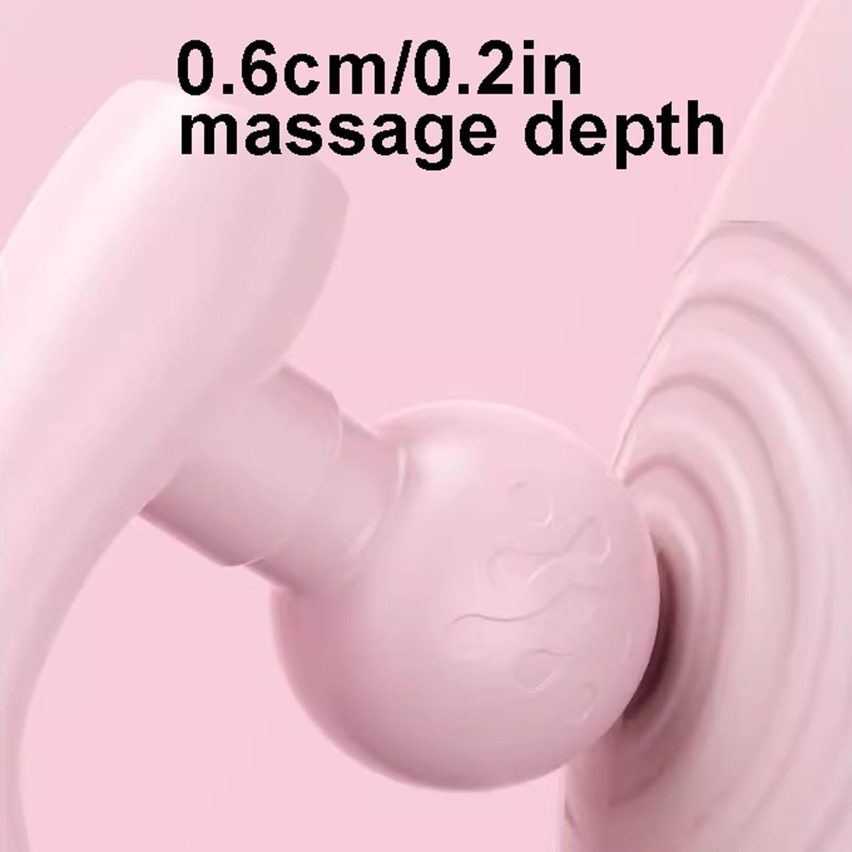 Rechargeable Dual-Head Vibrating Fascia Massager – Portable Handheld Muscle Relaxer for Deep Tissue Relief and Everyday Recovery(Pink)