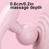Rechargeable Dual-Head Vibrating Fascia Massager – Portable Handheld Muscle Relaxer for Deep Tissue Relief and Everyday Recovery(Pink)