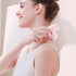 Rechargeable Dual-Head Vibrating Fascia Massager – Portable Handheld Muscle Relaxer for Deep Tissue Relief and Everyday Recovery(Pink)