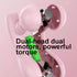 Rechargeable Dual-Head Vibrating Fascia Massager – Portable Handheld Muscle Relaxer for Deep Tissue Relief and Everyday Recovery(Green)