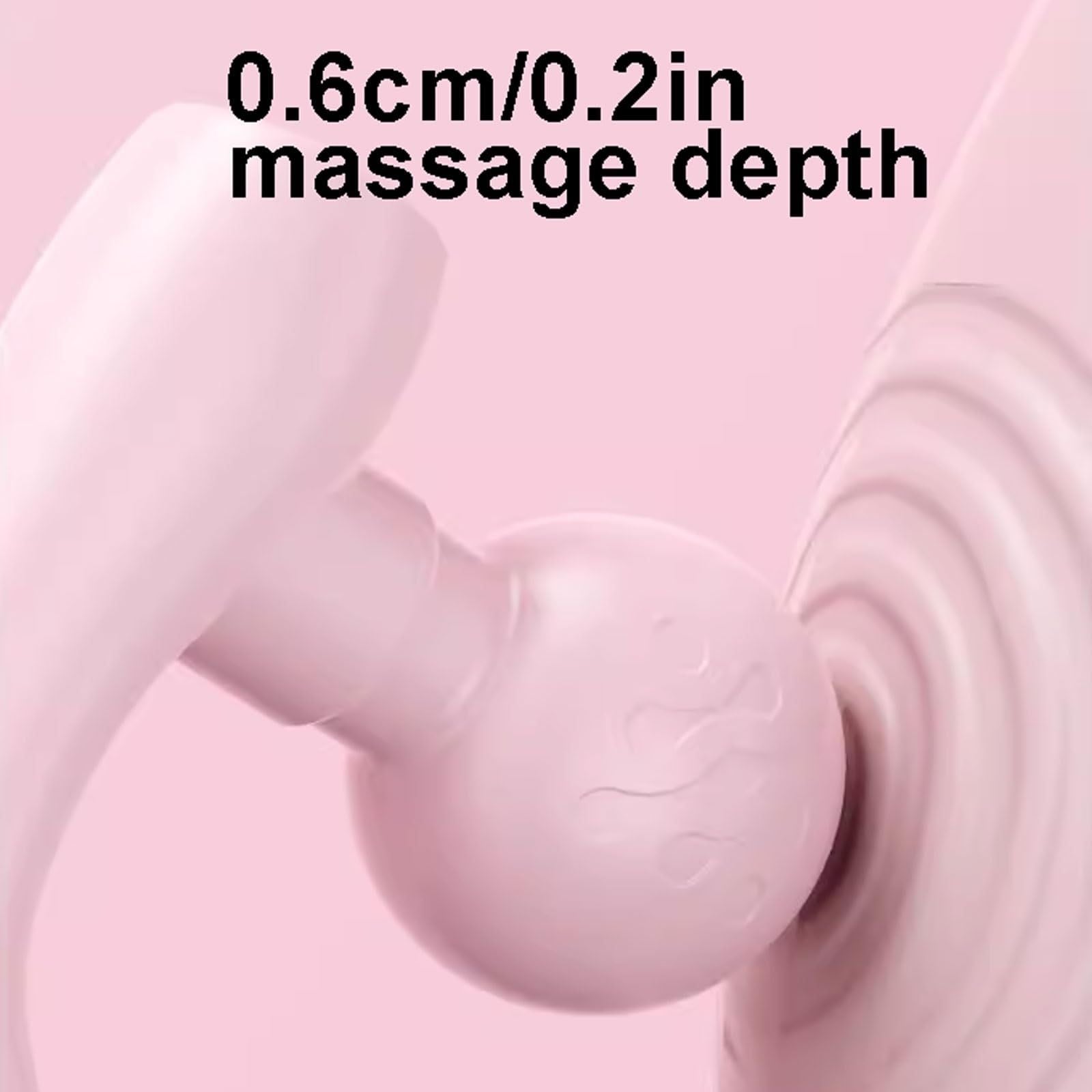 Rechargeable Dual-Head Vibrating Fascia Massager – Portable Handheld Muscle Relaxer for Deep Tissue Relief and Everyday Recovery(Black)