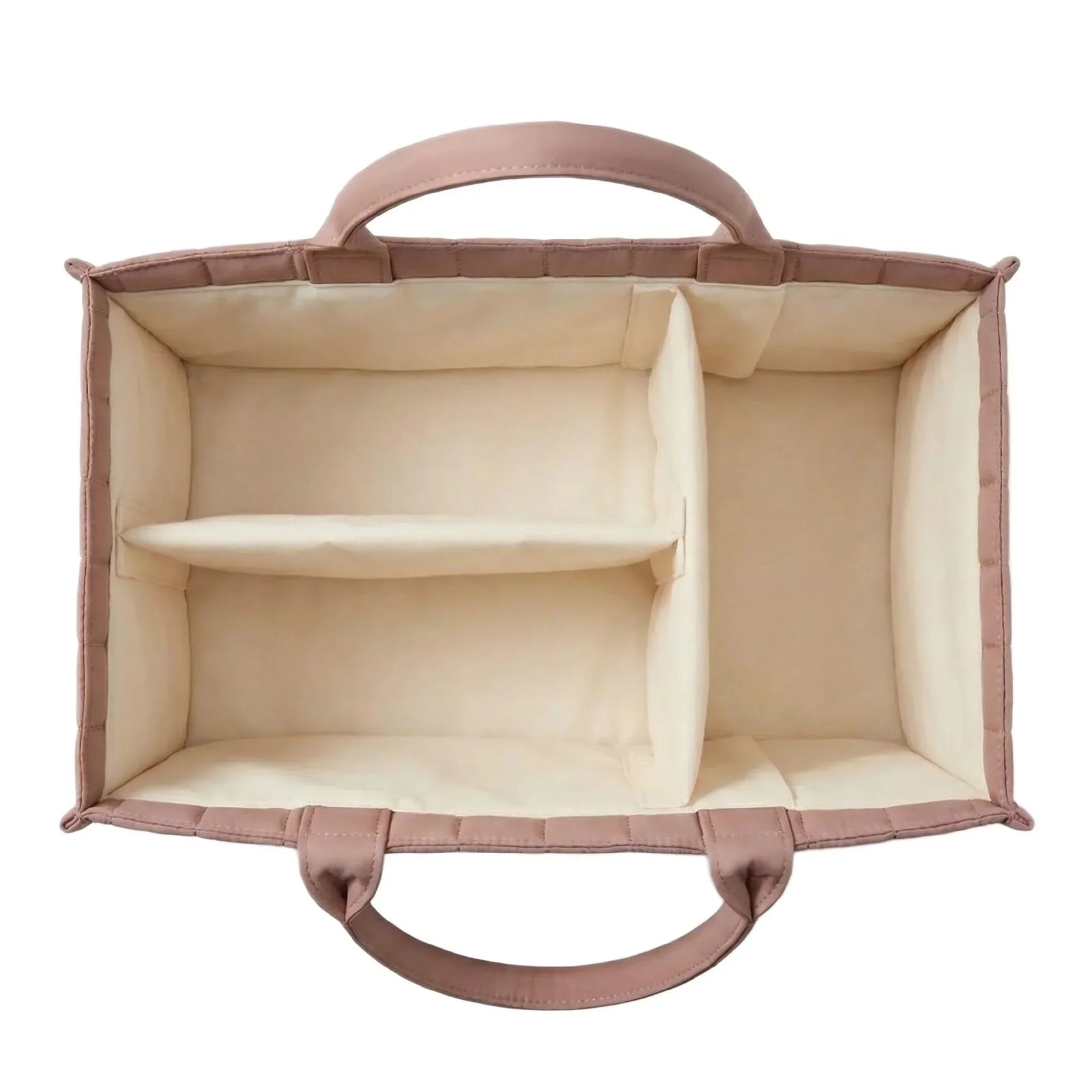 Large Baby Diaper Caddy Organizer – Stylish Storage Basket for Nursery, Changing Table & Travel – Portable Urn for Diapers, Wipes, Toys & Essentials (Pink)