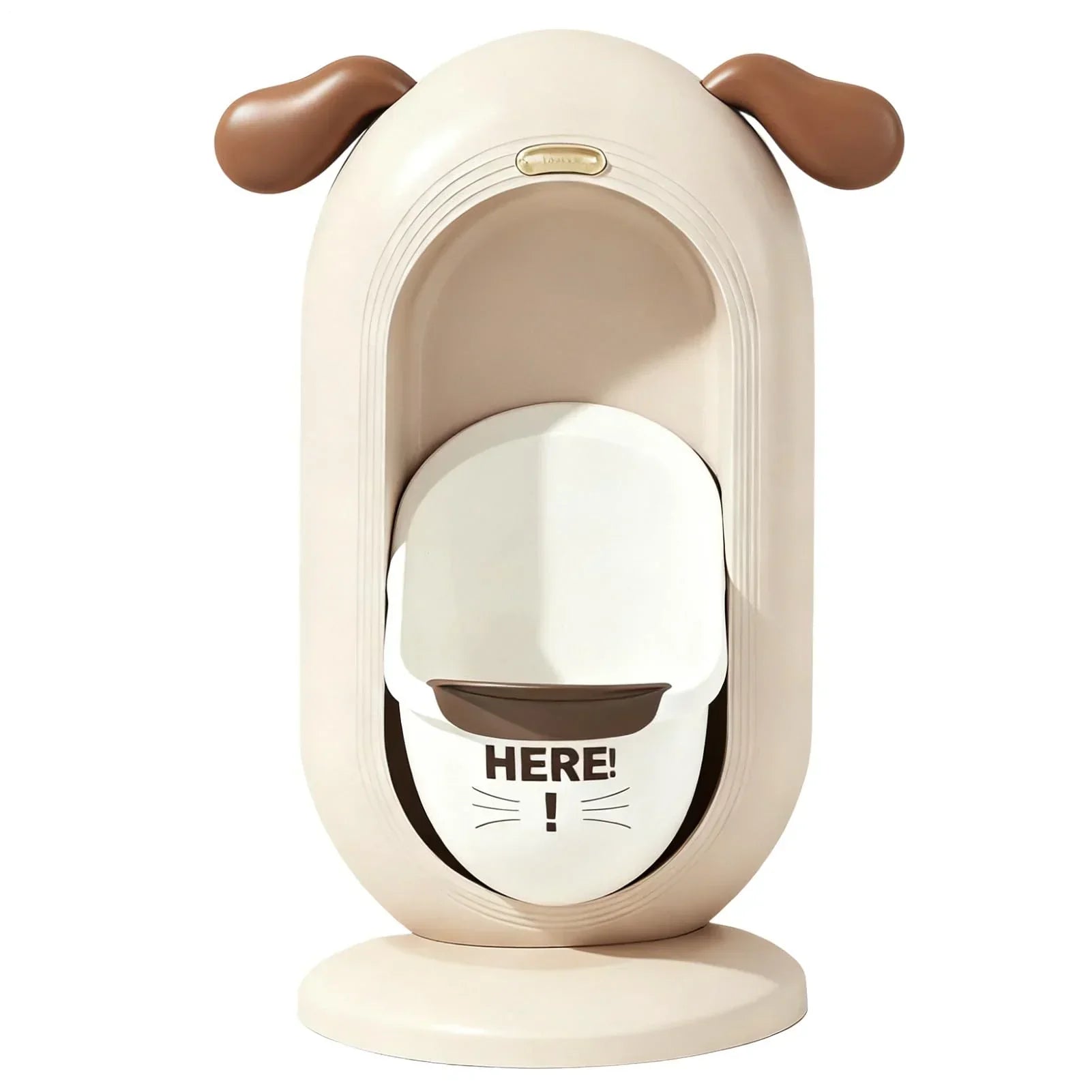 Wall-Mounted Kids Urinal for Boys – Adjustable Height Training Potty with Cute Cartoon Design, Anti-Splash, Easy to Clean, Portable Toilet for Home, Nursery, Travel (Beige)
