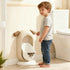 Wall-Mounted Kids Urinal for Boys – Adjustable Height Training Potty with Cute Cartoon Design, Anti-Splash, Easy to Clean, Portable Toilet for Home, Nursery, Travel (Beige)