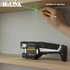 Laser Tape Measure with Green Laser Line, No-Ladder Ceiling Measuring, Side Laser for Picture Hanging, Auto-Lock 16ft/5m Metric & Imperial, with Batteries(black)