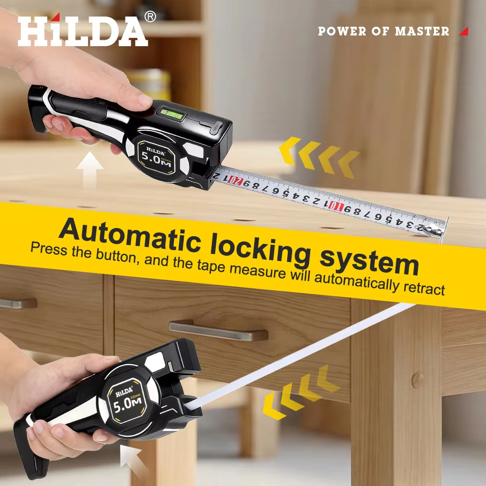 Laser Tape Measure with Green Laser Line, No-Ladder Ceiling Measuring, Side Laser for Picture Hanging, Auto-Lock 16ft/5m Metric & Imperial, with Batteries(black)