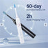 Adult Electric Toothbrush, Soft Bristle, 6 Modes, 4 Brush Heads, 2-Minute Timer, IPX7 Waterproof, USB Rechargeable with Travel Case, for Sensitive Gums(Black)