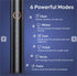 Adult Electric Toothbrush, Soft Bristle, 6 Modes, 4 Brush Heads, 2-Minute Timer, IPX7 Waterproof, USB Rechargeable with Travel Case, for Sensitive Gums(Black)