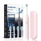 Adult Electric Toothbrush, Soft Bristle, 6 Modes, 4 Brush Heads, 2-Minute Timer, IPX7 Waterproof, USB Rechargeable with Travel Case, for Sensitive Gums(Pink)
