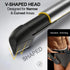 Body Hair Trimmer, Rechargeable Electric Trimmer with Extendable 2 Inch Arm and 5 Detachable Combs, with USB Cable and Cleaning Brush, for Men Beard Face Chest Legs Sensitive(gray)