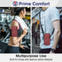 Universal Running Phone Arm Band – Waterproof, Dual Pocket, Adjustable Strap, Breathable Mesh, Fits Phones Up to 6.7 Inches, Crossbody & Waist Clip (Red)