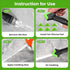 Caulking Tool Kit For Bathroom, Kitchen Tiles - 6-in-1 Sealant Removal & Smoothing Set (Black)
