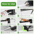 Caulking Tool Kit For Bathroom, Kitchen Tiles - 6-in-1 Sealant Removal & Smoothing Set (Black)