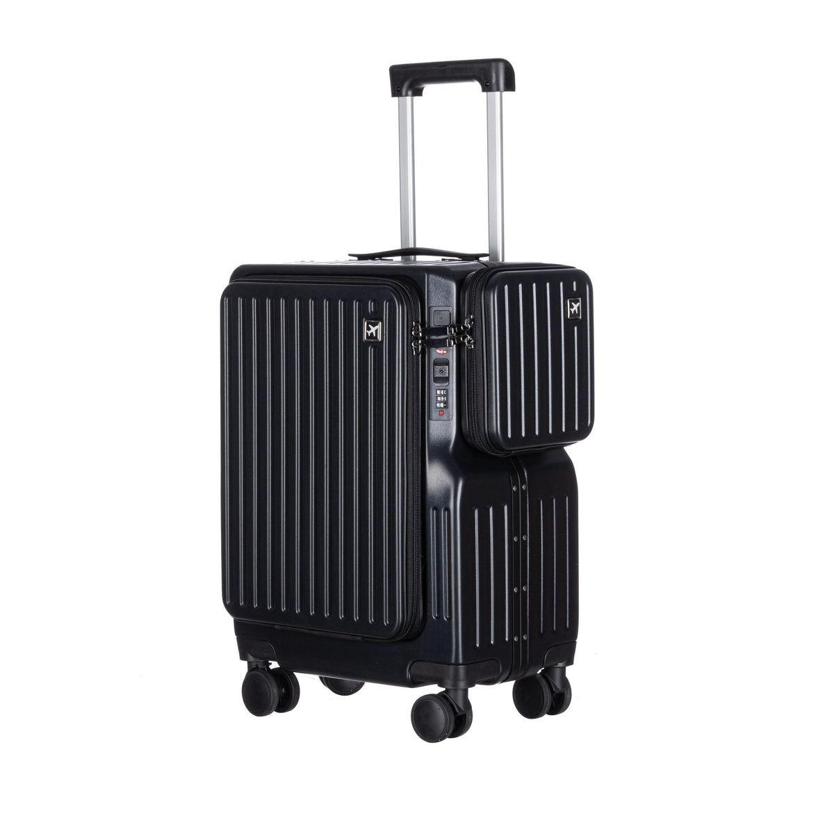 20-Inch Hardshell Luggage with Wheels – Scratch-Resistant Suitcase with Four Multi-Directional Wheels for Easy Travel(White)
