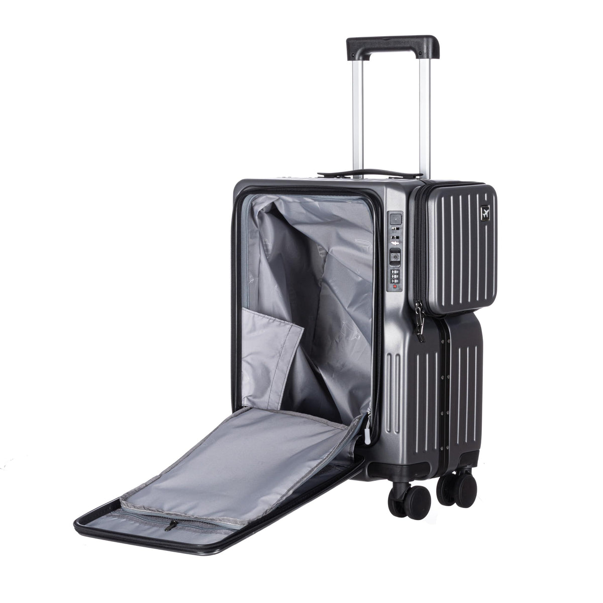20-Inch Hardshell Luggage with Wheels – Scratch-Resistant Suitcase with Four Multi-Directional Wheels for Easy Travel(Pink)
