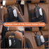 Car Seat Storage Organizer: Side-Mount Tissue Holder with Mesh Pockets – Waterproof Cup/Wallet Organizer for Cars/SUVs (Black)