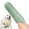 2Pack 360° Pet Dental Finger Brush for Dogs and Cats, Silicone Bristle Toothbrush, Plaque Removal Tool for All Breeds, Puppies, Kittens(Green)