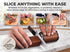 2-in-1 Knife Sharpener Set for Home & Kitchen, Sharpens Blades Fast & Easy (brown)