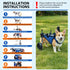 X-Small Adjustable Dog Wheelchair - Mobility Aid for Disabled Pets with Back Leg Issues - Leg Brace & Hip Support(blue)