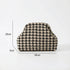 Houndstooth Knit Cloud Bag: Commute & Daily Handbag, Portable Storage Clutch (Khaki) | Other Colors Available in Store